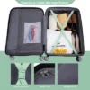 FURNIinspire Bag And Luggage Sets 5 Piece Expandable Hard Shell Suitcase Set Stylish Rolling Travel Luggage For Family, Green, 20.28"*11.42"*30.31" -Home Haven Furniture Store GUEST ecc699b9 bda8 4dcd 837c d91d7c429efe