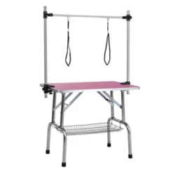 FURNIinspire Pet Grooming Tools Foldable Pet Grooming Table For Pet Large Dogs And Cats With Adjustable, Bathing Station, Pink, 44"*23.6"*65.5" 11 FURNIinspire Pet Grooming Tools Foldable Pet Grooming Table For Pet Large Dogs And Cats With Adjustable, Bathing Station, Pink, 44"*23.6"*65.5" -Home Haven Furniture Store GUEST f00f5f7b 957f 4d6c a458 a320ae06548d