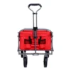 FURNIinspire Outdoor Serving Carts Collapsible Folding Wagon 300L Collapsible Wagon With Tailgate All-Terrain Wheels, Red, 35.43"*21.85"*39.17" -Home Haven Furniture Store GUEST f4244666 e043 49fb 9219 55e5d533e26e