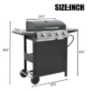 FURNIinspire Outdoor Grills, Griddles And Smokers Professional 4 Burner Gas Grill, Stainless Steel BBQ With Pizza Oven, Black, 27.2"*18.1"*15" -Home Haven Furniture Store GUEST f4f82777 01fe 40d8 9239 a9f3b004a126