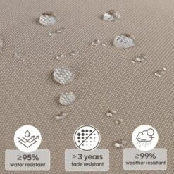 FURNIinspire Outdoor Seat Cushions 2 Pcs Set High Back Patio Chair Cushions, Solid Color Seat Cushion For Garden Porch, Beige, 44"*22"*4" -Home Haven Furniture Store GUEST f6c1b3c5 5395 4cf1 acfb 04dc90c928c7