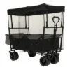 FURNIinspire Outdoor Serving Carts 480Lbs Collapsible Wagon With Canopy Lightweight Foldable Wagon With Mosquito Net, Black, 45.28"*22.83"*38.78" -Home Haven Furniture Store GUEST f7e3cb68 1750 4da0 bee9 1853e108cab3