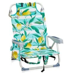FURNIinspire Outdoor Portable Chair Lightweight Frame With Extra Storage For Active Lifestyles, Lemon, 24.8"*25.6"*32.28" -Home Haven Furniture Store GUEST f8bc88c3 86e9 475a 88ac 6e8c0a97e319