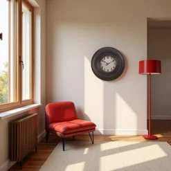 FURNIinspire Wall Clocks 20inch Round Antique Wall Clock Decorative Living Room Hanging Clock Vintage Timepiece Home Decor, Brown, 20"*20"*2" -Home Haven Furniture Store GUEST f9749e33 4cd5 4007 b32f 0c1ba9488755