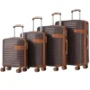 FURNIinspire Bag And Luggage Sets 4 Piece Luggage Set, Carry On Luggage Suitcase With 4 Packing Cubes, Travel Luggage, Brown, 16.69"*12.4"*29.72" 1 FURNIinspire Bag And Luggage Sets 4 Piece Luggage Set, Carry On Luggage Suitcase With 4 Packing Cubes, Travel Luggage, Brown, 16.69"*12.4"*29.72" -Home Haven Furniture Store GUEST fb553854 4b06 420c b748 269397723042