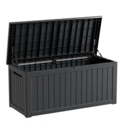 FURNIinspire Deck Boxes, Outdoor Storage Box With Waterproof Function For Gardening Tools, Pool Supplies, Patio Furniture, Black, 57.87"*32.24"*33.66" 11 FURNIinspire Deck Boxes, Outdoor Storage Box With Waterproof Function For Gardening Tools, Pool Supplies, Patio Furniture, Black, 57.87"*32.24"*33.66" -Home Haven Furniture Store GUEST fbdba994 a6fa 400f 938c 9ed28577044e