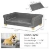 FURNIinspire Dog Couch Bed,Pet Sofa With Removable Seat Cushion,for Medium To Large Dogs Or Cats,42.25"*26.5"*13.75" -Home Haven Furniture Store GUEST ff03f8d4 71e4 413a 9c2e 8848f2a62dcc